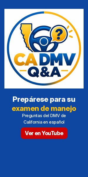 CA DMV Q&A: prepárese para su examen de manejo de California. Ver en YouTube