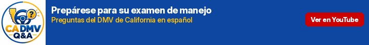 CA DMV Q&A: prepárese para su examen de manejo de California. Ver en YouTube