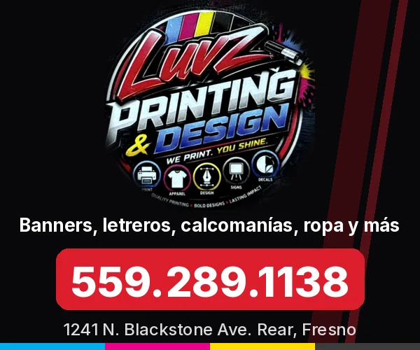 Luvz Printing & Designs, Fresno, 559-289-1138