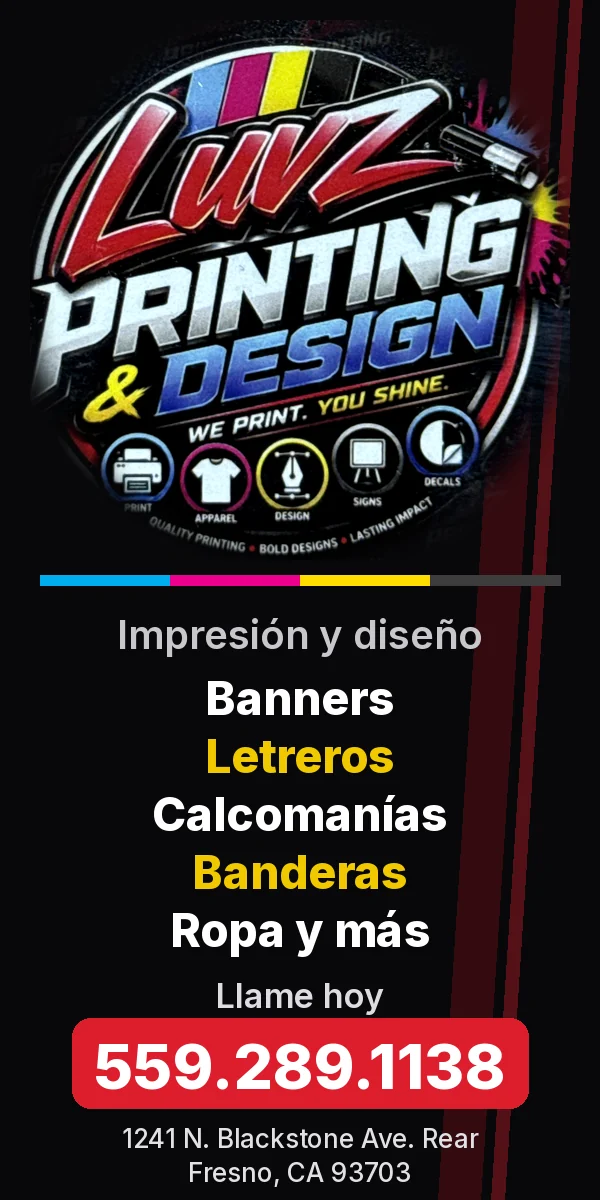 Luvz Printing & Designs, Fresno, 559-289-1138