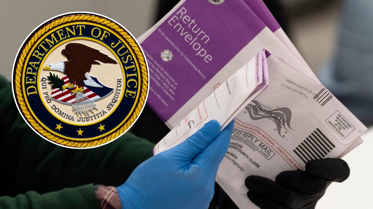 Imagen relacionada con el anuncio del Departamento de Justicia sobre cargos electorales en California