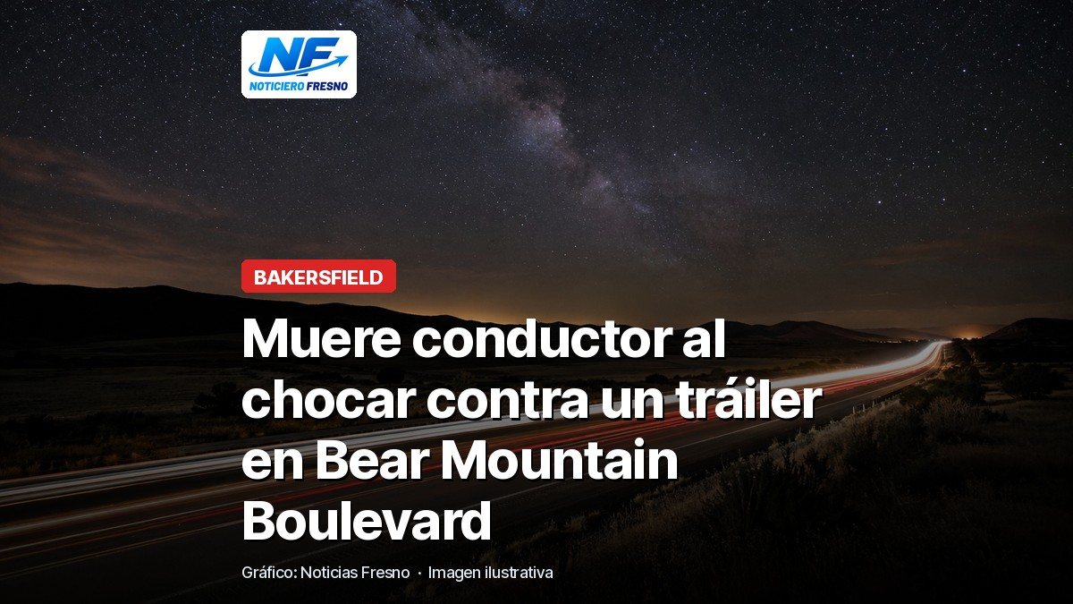 Carretera de noche, imagen ilustrativa con el titular de la nota