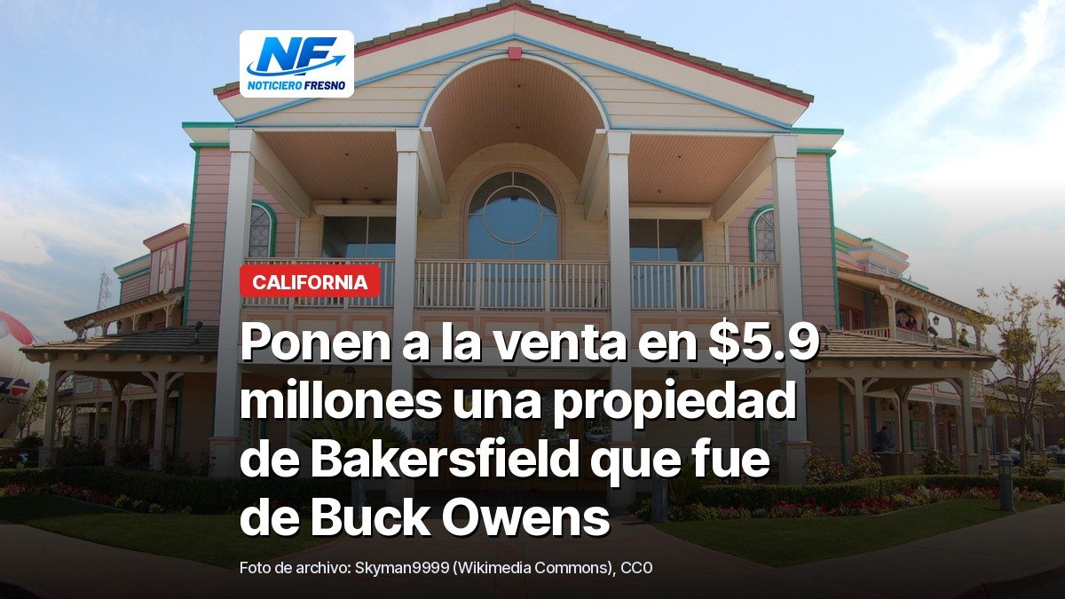 Foto de archivo del Crystal Palace de Buck Owens en Bakersfield con el titular de la nota