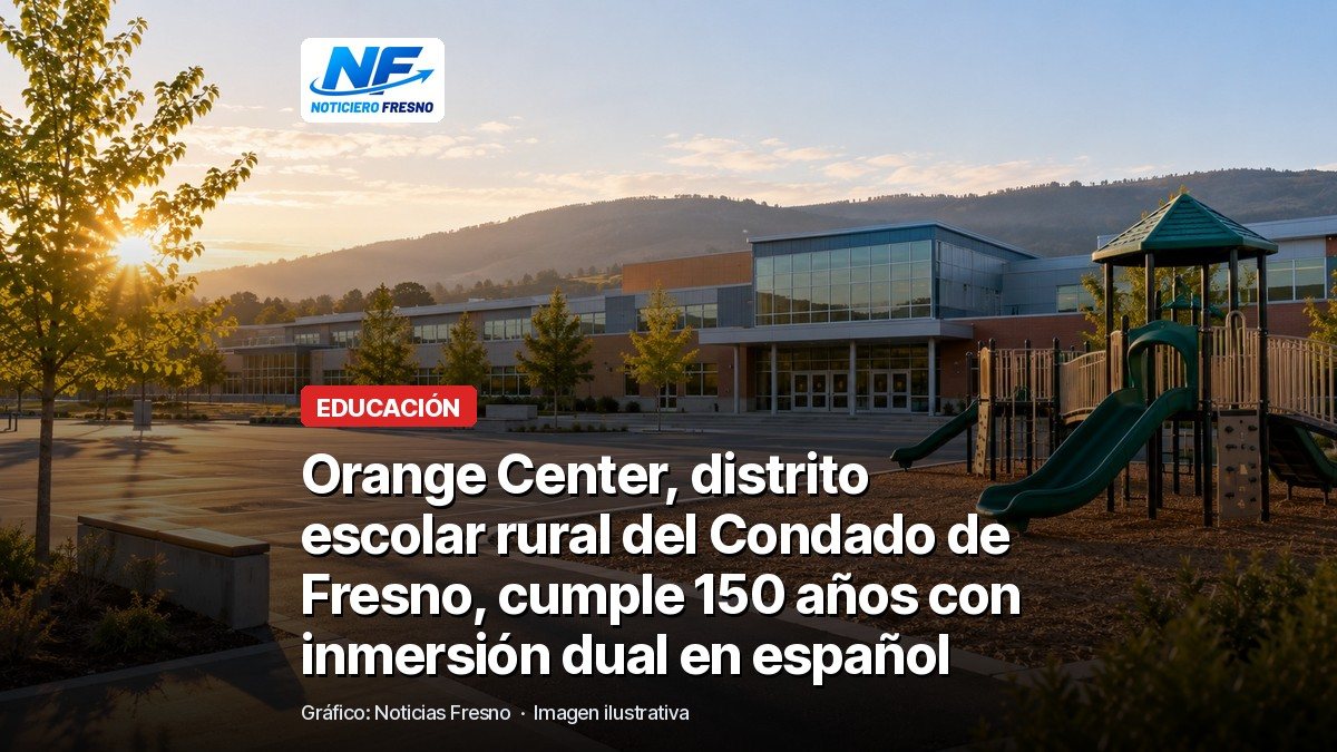 Imagen ilustrativa del patio de una escuela primaria, con el titular de la nota