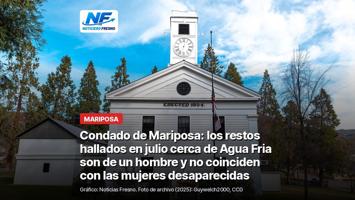 Foto de archivo del Juzgado del Condado de Mariposa con el titular de la nota; no es el lugar de los hechos