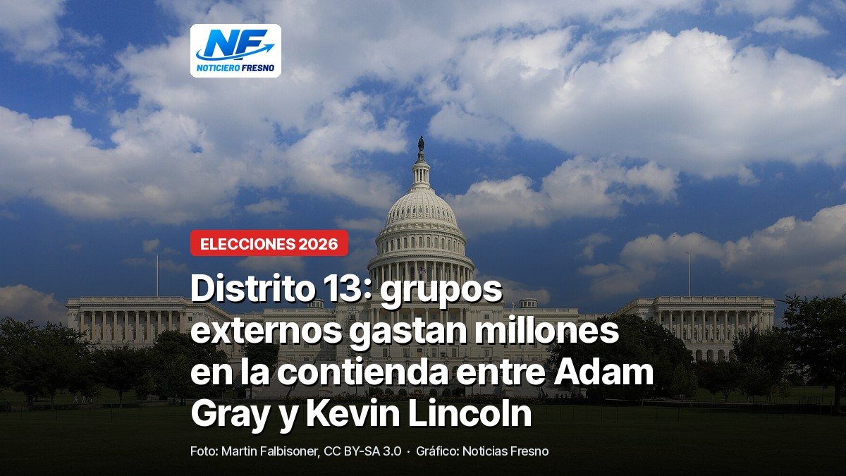 Fachada oeste del Capitolio de Estados Unidos en Washington, con el titular de la nota