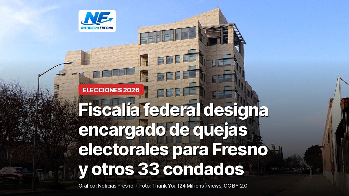 Foto de archivo del edificio federal Robert E. Coyle, en el centro de Fresno, con el titular de la nota