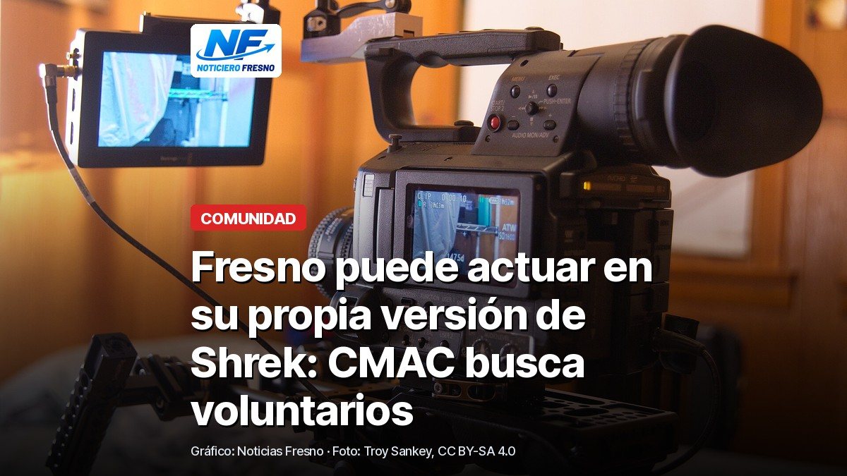 Videocámara profesional sobre un trípode, foto de archivo, con el titular de la nota