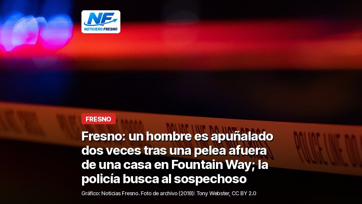 Foto de archivo de una cinta policial de noche, con el titular de la nota; no es del lugar de los hechos