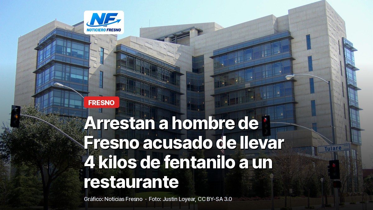 Edificio de la corte federal Robert E. Coyle en el centro de Fresno, con el titular de la nota