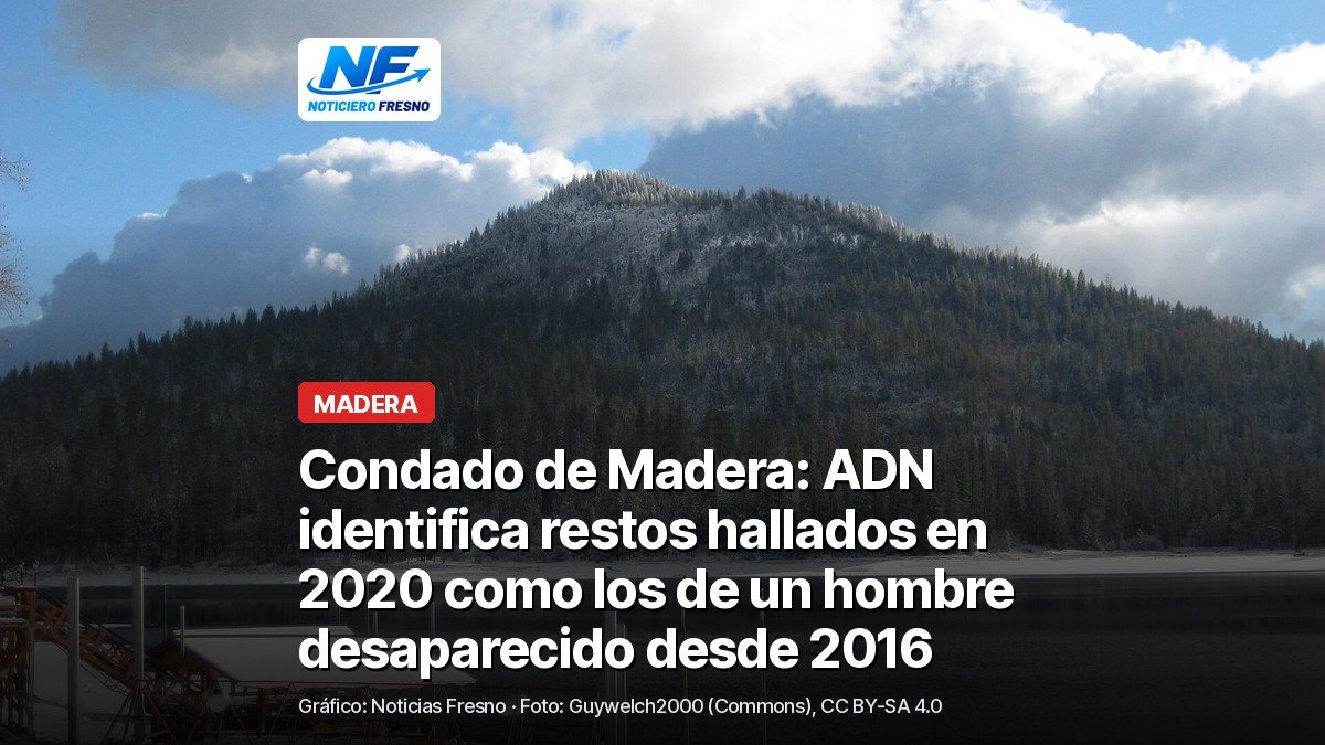 Foto de archivo de Goat Mountain vista desde Bass Lake, en las montañas del condado de Madera, con el titular de la nota; no es el lugar del hallazgo