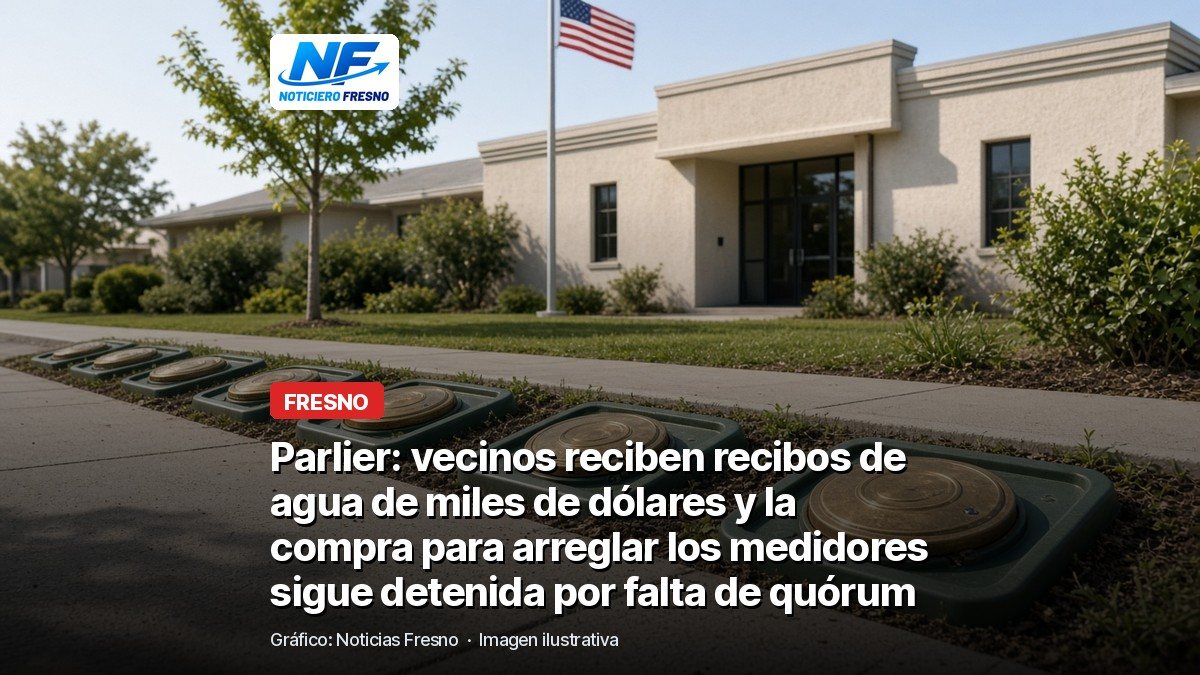 Imagen ilustrativa relacionada con la noticia: Parlier: vecinos reciben recibos de agua de miles de dólares y la compra para arreglar los medidores sigue detenida por falta de quórum
