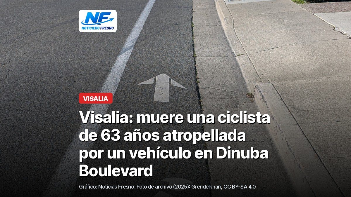 Foto de archivo de un carril para bicicletas en Campbell, California, con el titular de la nota; no es el lugar del choque